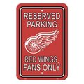 Fremont Die Inc Fremont Die 80216 Detroit Red Wings Plastic Parking Sign 80216